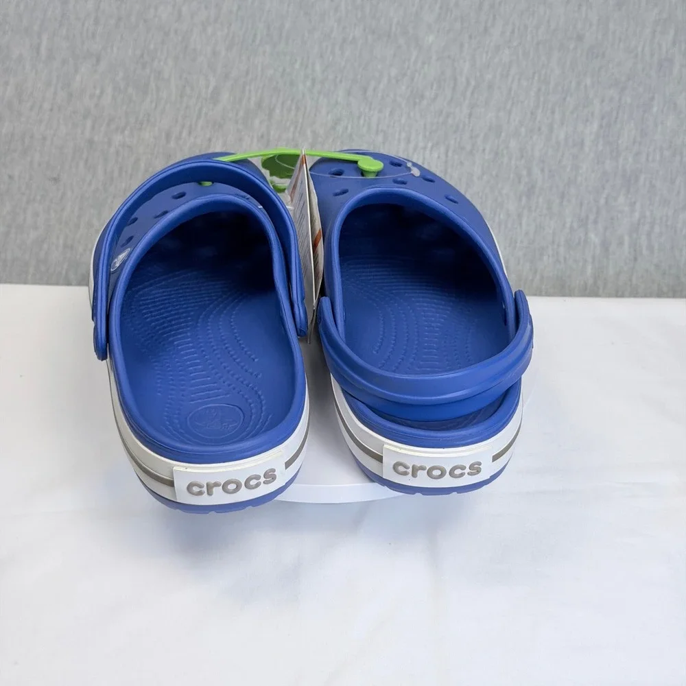 Crocs Crocband Clog Blue White Sporty Comfort Water Shoes Mens 6 Womens 8 NEW